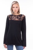 RRP €120 JOLIE By EDWARD SPIERS Jumper Size S Lace Yoke Made in Italy gallery photo number 3