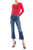 RRP €280 CURRENT/ELLIOTT Kick Jeans W28 Stretch Ripped Faded Cropped Relaxed Fit gallery photo number 1