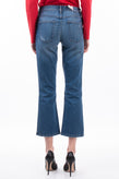 RRP €280 CURRENT/ELLIOTT Kick Jeans W28 Stretch Ripped Faded Cropped Relaxed Fit gallery photo number 3