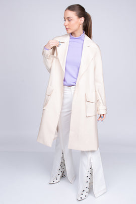 8 Wrap Trench Coat US10 IT46 RRP €215 Beige Belted