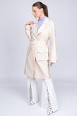 8 Wrap Trench Coat US10 IT46 RRP €215 Beige Belted gallery photo number 3