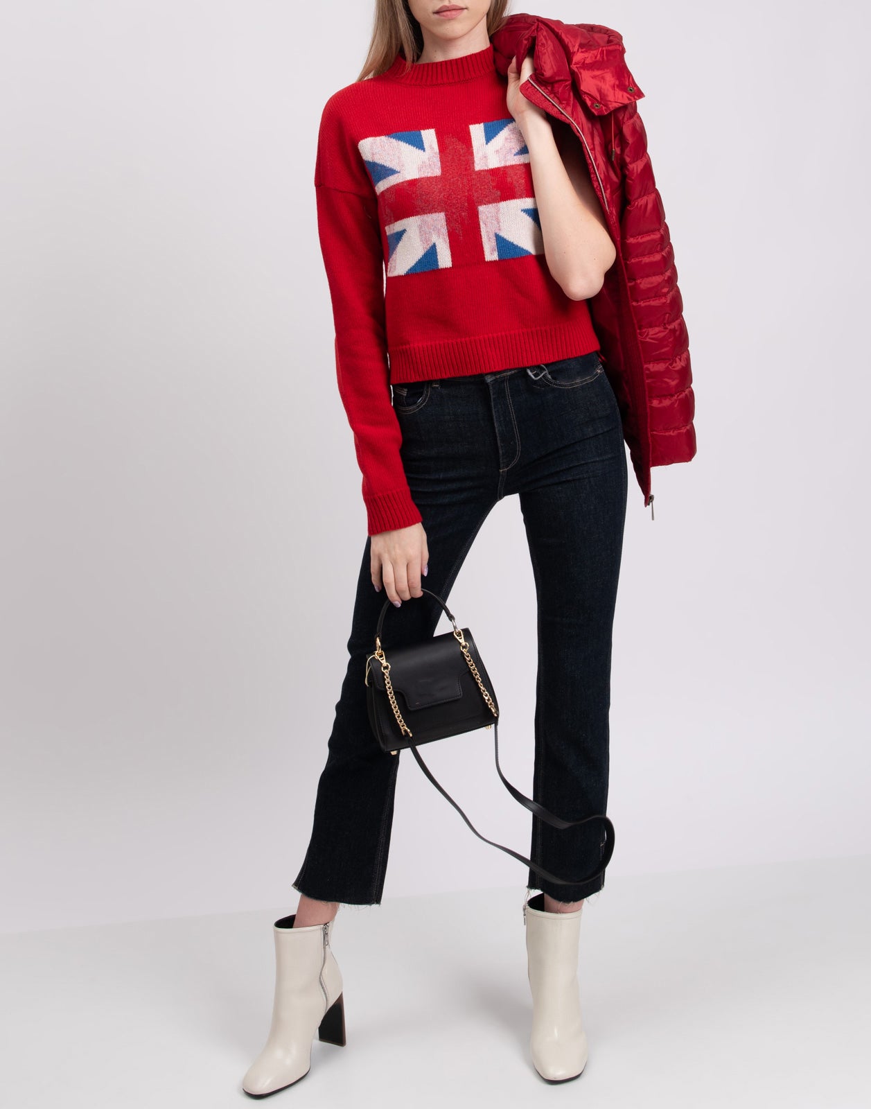 RRP €210 PINKO UNIQUENESS Jumper Size XS Cashmere & Wool Blend Made in Italy gallery main photo