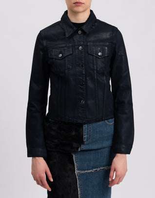 RRP €250 J BRAND Coated Denim Jacket Size XS Made in USA
