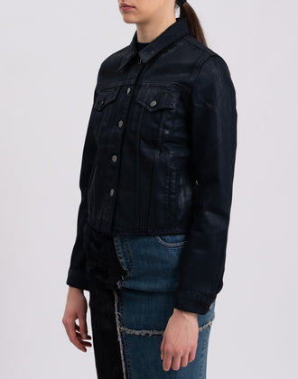 RRP €250 J BRAND Coated Denim Jacket Size S Made in USA gallery photo number 5