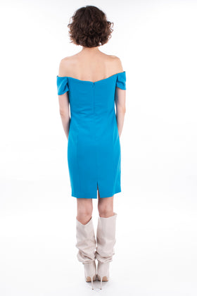 RRP €470 BADGLEY MISCHKA Sheath Dress Size US 0 / XS Bustier Off Shoulder gallery photo number 6