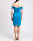 RRP €470 BADGLEY MISCHKA Sheath Dress Size US 4 / S Bustier Off Shoulder gallery photo number 6