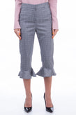 RRP €180 WALTER BAKER Capri Trousers Size US 2 / S Tartan Pattern Ruffle Cuffs gallery photo number 3