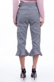 RRP €180 WALTER BAKER Capri Trousers Size US 2 / S Tartan Pattern Ruffle Cuffs gallery photo number 5