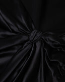 RRP €405 CINQ A SEPT Top Blouse Size S Fringe Satin Hem Knot Front One Shoulder gallery photo number 8