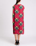 RRP €260 CARLA G. Shift Dress Size IT 42 / S Patterned Split Hem Made in Italy gallery photo number 6