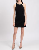 RRP €240 HALSTON HERITAGE Sheath Dress Size US 8 M-L Zipped Back Round Neck gallery photo number 1