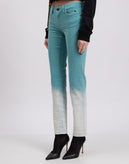RRP €250 JUST CAVALLI Jeans W29 Stretch Light Crumpled Dip Dye Zip Fly Slim Fit gallery photo number 5