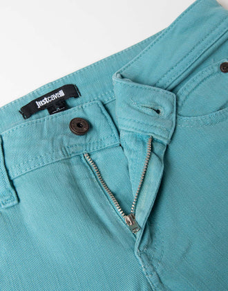 RRP €250 JUST CAVALLI Jeans W29 Stretch Light Crumpled Dip Dye Zip Fly Slim Fit gallery photo number 7