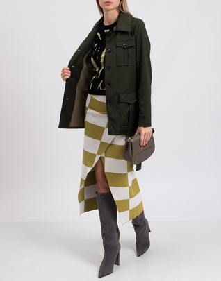 RRP €120 8 Safari Jacket Size IT 40 Fully Lined Belted