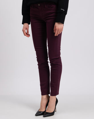 RRP €215 JUST CAVALLI Jeans W26 Stretch Garment Dye Metal Logo Skinny Leg gallery photo number 5