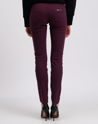 RRP €215 JUST CAVALLI Jeans W26 Stretch Garment Dye Metal Logo Skinny Leg gallery photo number 6