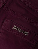 RRP €215 JUST CAVALLI Jeans W26 Stretch Garment Dye Metal Logo Skinny Leg gallery photo number 9