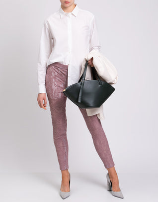 RRP €340 JUST CAVALLI Lace Trousers Size IT 42 / M See Through Zipped Cuffs
