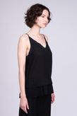 RRP €145 BY MALENE BIRGER Crepe Cami Top Size EU 34 / XS Black See Through gallery photo number 2