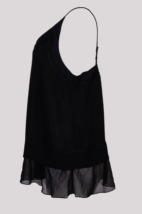 RRP €145 BY MALENE BIRGER Crepe Cami Top Size EU 38 / M Black See Through gallery photo number 3