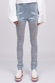 RRP €515 WE11DONE Glitter Sky Trousers Size M Stretch Partly See Through Zipped gallery photo number 4