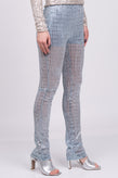 RRP €515 WE11DONE Glitter Sky Trousers Size M Stretch Partly See Through Zipped gallery photo number 4