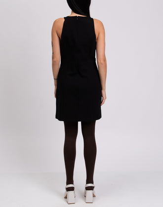 RRP €240 HALSTON HERITAGE Sheath Dress Size US 8 M-L Zipped Back Round Neck gallery photo number 6