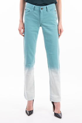 RRP €250 JUST CAVALLI Jeans W27 Stretch Light Crumpled Dip Dye Zip Fly Slim Fit gallery photo number 1