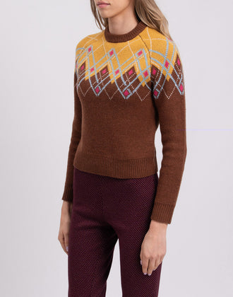 RRP €125 8 Jumper Size XS Wool Blend Geometric Pattern gallery photo number 5