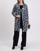 RRP €255 LA FILLE DES FLEURS Wrap Trench Coat Size S Coated Houndstooth Belted gallery photo number 1