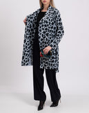 RRP €255 LA FILLE DES FLEURS Wrap Trench Coat Size S Coated Houndstooth Belted gallery photo number 2