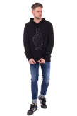 RRP €245 TOM REBL Hoodie Size S Black Coated Alien Saint Mary Made in Italy gallery photo number 2