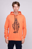 RRP €245 TOM REBL Hoodie Size XXL Coated Front Pullover Made in Italy gallery photo number 3