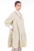RRP€795 ERMANNO DAELLI Jacket Size IT 42 / S Ruffle Hem 3/4 Sleeve Made in Italy gallery photo number 4