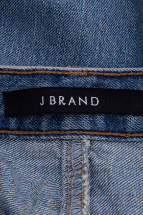 J BRAND Jeans W28 Asymmetric Frayed Cuffs Cropped High-Rise Straight RRP €410 gallery photo number 5