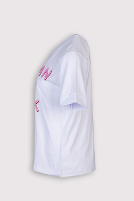 RRP€110 CHIARA FERRAGNI T-Shirt Top Size XS Coated Swear Word Short Sleeve