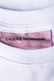 RRP€110 CHIARA FERRAGNI T-Shirt Top Size XS Coated Swear Word Short Sleeve gallery photo number 6