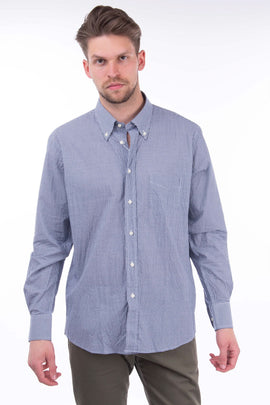 RRP €175 EGON VON FURSTENBERG Shirt Size L Gingham Pattern Button Down