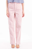 RRP €350 TIBI Denim Carpenter Trousers W30 Stretch Pink Zip Fly Wide Leg gallery photo number 2