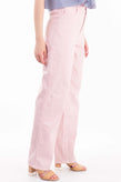 RRP €350 TIBI Denim Carpenter Trousers W30 Stretch Pink Zip Fly Wide Leg gallery photo number 3