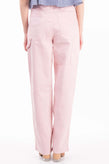 RRP €350 TIBI Denim Carpenter Trousers W30 Stretch Pink Zip Fly Wide Leg gallery photo number 4