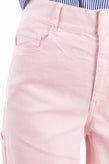 RRP €350 TIBI Denim Carpenter Trousers W30 Stretch Pink Zip Fly Wide Leg gallery photo number 5