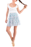 RRP €215 GAELLE PARIS Mini Flare Skirt Size 1 XS-S Textured Floral Made in Italy gallery photo number 1