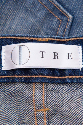 RRP$420 TRE By NATALIE RATABESI Jeans W24 Distressed Faded Straight Made in USA gallery photo number 7