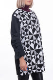 RRP €415 MARIA GRAZIA SEVERI WHITE Jacket Size IT 40 / XS Geometric 3/4 Sleeve gallery photo number 4