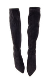 RRP €140 CARVELA Knee High Boots EU 36 UK 3 US 6 Suede Effect Flare Heel gallery photo number 2