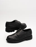 RRP €190 BIKKEMBERGS Leather Derby Shoes Size 36 UK 3 US 6 Worn Look Lace Up gallery photo number 1