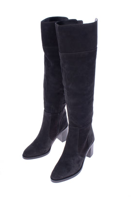 RRP€215 KG KURT GEIGER Suede Leather Knee High Boots EU 36 UK 3 US 6 Block Heel