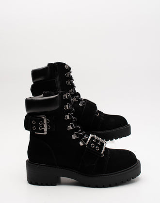 RRP €170 CARVELA Combat Boots Size 36 UK 3 US 6 Treated Buckle Straps Lug Sole gallery photo number 2