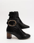 RRP €135 KG KURT GEIGER Ankle Boots EU 36 UK 3 US 6 Crocodile Pattern Varnished gallery photo number 1